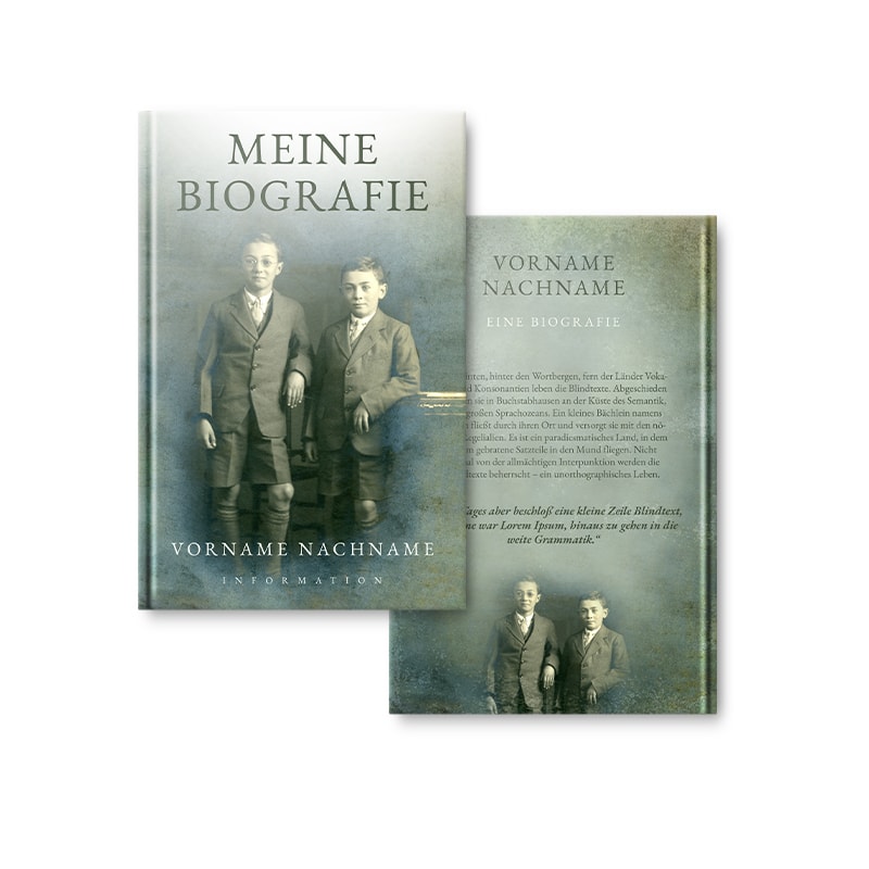 Biografie Vorder- und Rückseite