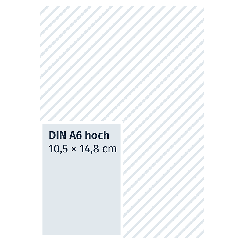 DIN-A6-Format hoch