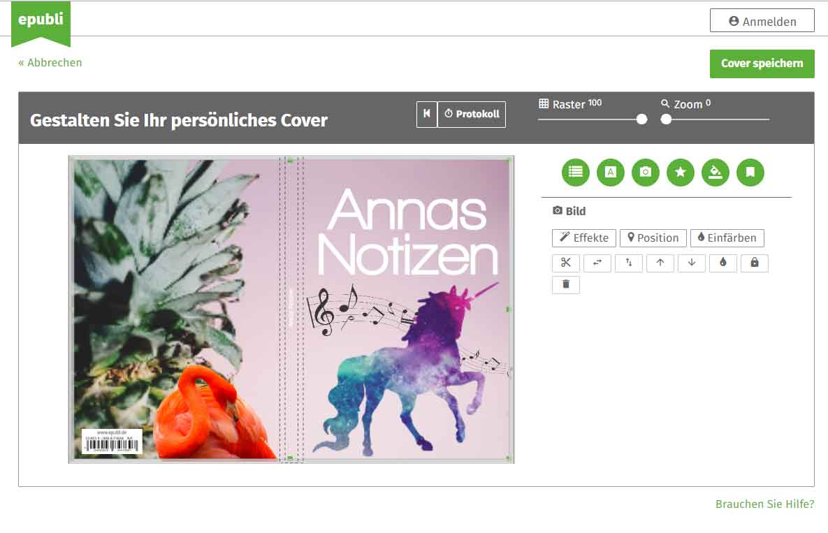 Gestaltung Cover