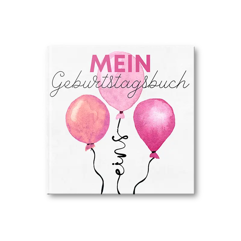 geburtstagsbuch hardcover quadrat