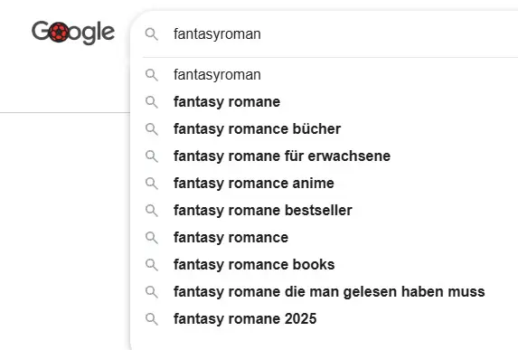 googlesuche keywords